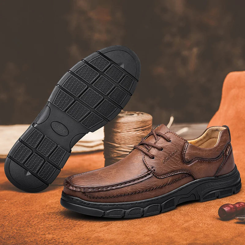 Zapatos Masculinos De Cuero Hechos A Mano Vanthea