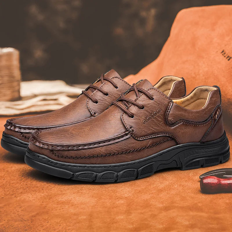 Zapatos Masculinos De Cuero Hechos A Mano Vanthea