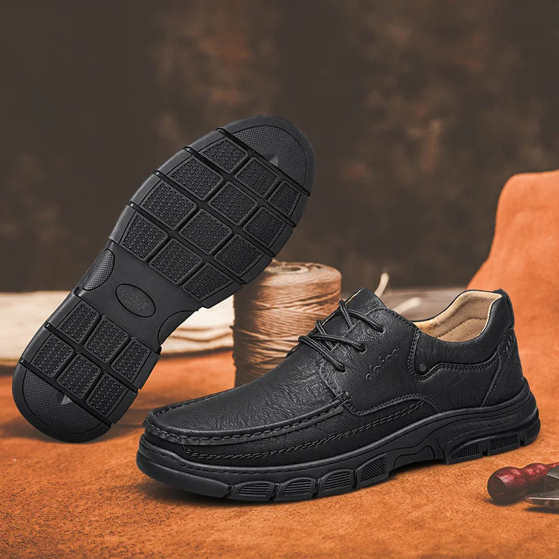 Zapatos Masculinos De Cuero Hechos A Mano Vanthea